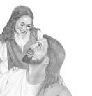 Sketch of Jesus and Mary Magdalene